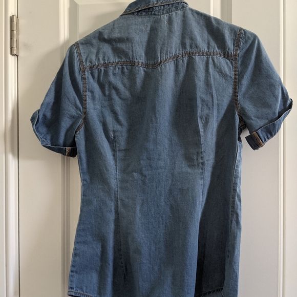 Springfield chambray short-sleeve button down - Picture 3 of 6